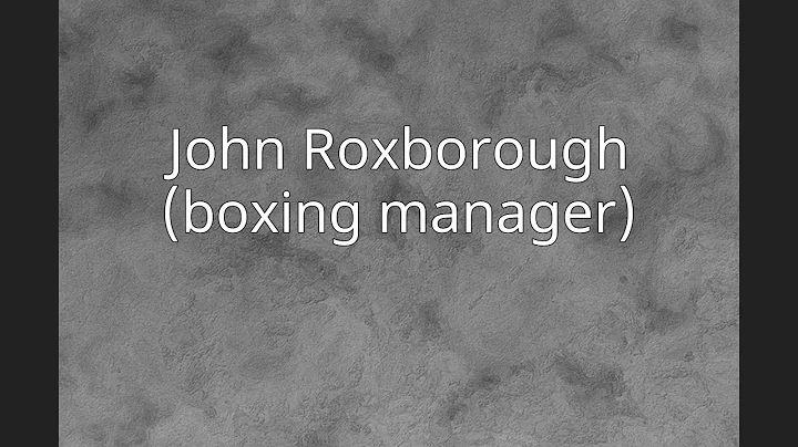 John Roxborough (boxing manager)