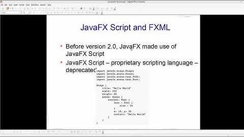 Introduction To Java Fx