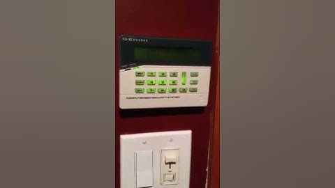 Keypad 1 arming