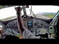 Winair Flight Saba to St Maarten Cockpit view Amazing Takeoff and Landing