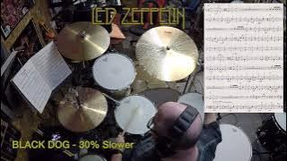 Black Dog - Led Zeppelin - Slowed Down - JOEDRUMS2112