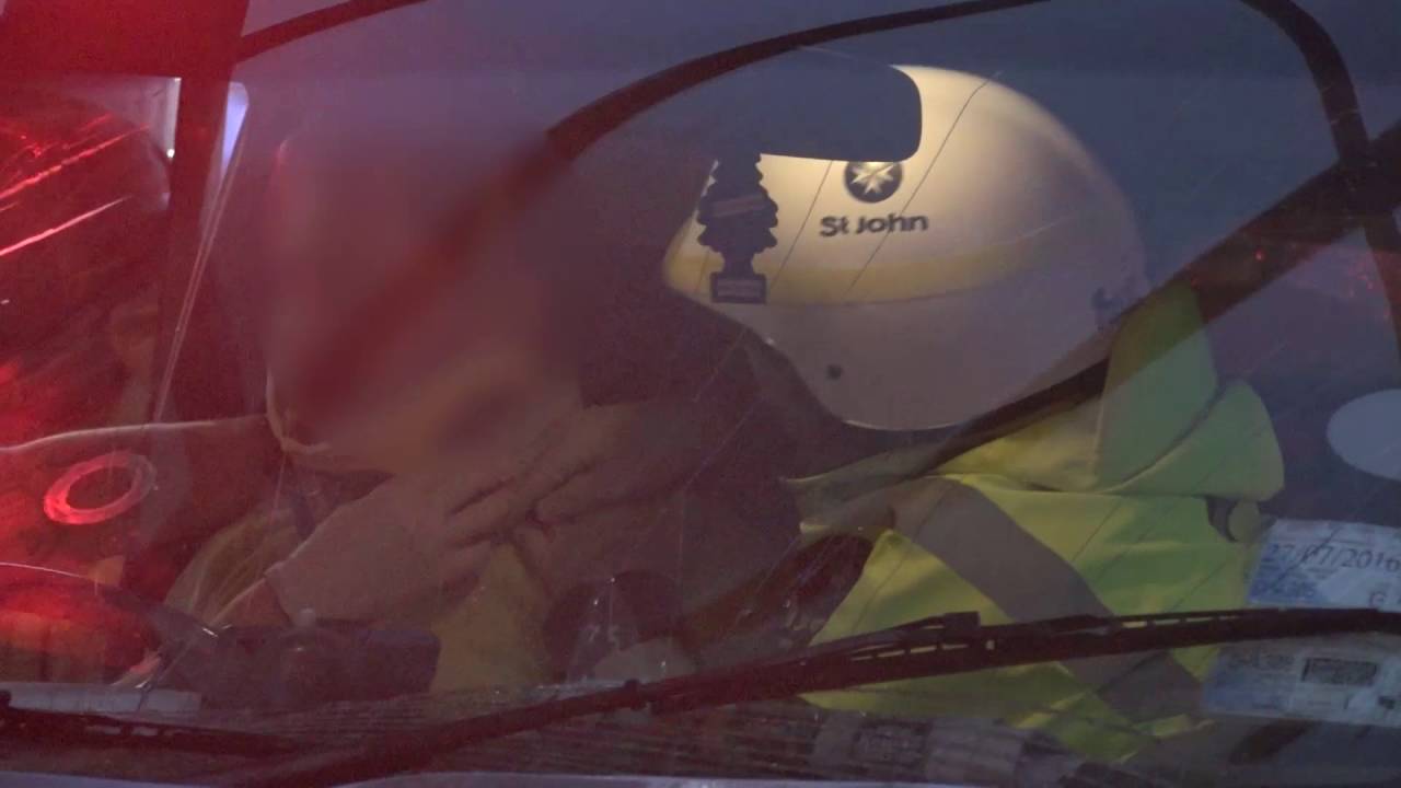 st john's antigua Van into building Kingsland