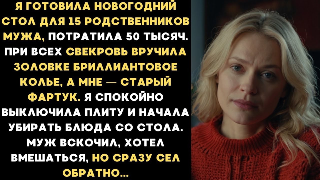 После выходки свекрови я мгновенно выключила плиту и спокойно стала убирать блюда со стола