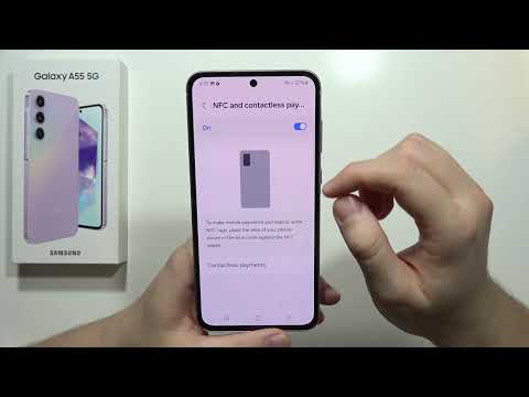 How to Turn ONOFF NFC on SAMSUNG Galaxy A55 5G - Activate NFC | Contactless Payments