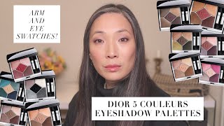 DIOR - Eye And Arm Swatches of NEW 5 Couleurs Eyeshadow Palettes screenshot 5