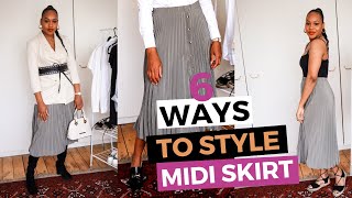 6 Ways To Style A Pleated Midi Skirt Queenteshna