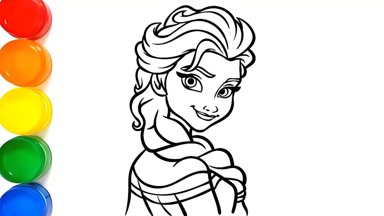 Else Drawing Frozen Princess Else Drawing Easy | Elsa Frozen Princess Coloring for ...
