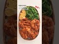 簡単お弁当作り！豚肉のチリソース炒め弁当　#shorts