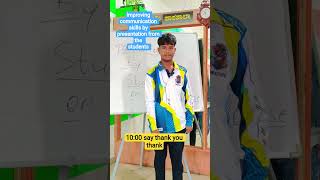 #spokenenglishclasses " Improving communication skills by students presentation #education