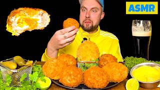 Eating CRUNCHY British Pub Food & My Scotland Trip 🇬🇧🥚 ASMR Mukbang!