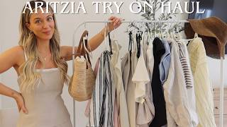 ARITZIA SPRING SUMMER TRY ON CLOTHING HAUL! Wardrobe Staples & Vacation Outfits