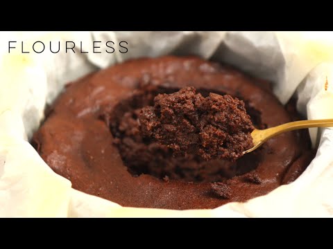 Chocolate brownie only 3 ingredients  FLOURLESS!