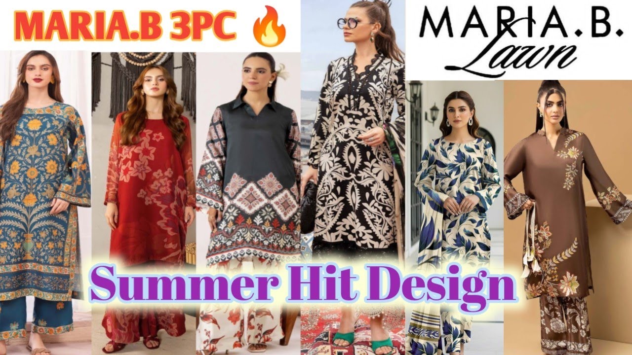 Maria.B M Print Lawn 3PC Cord Set | Summer Collection 2026 #mariabcollection #fashion #fashionstyle 