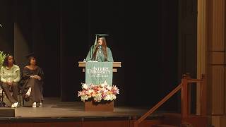 Angela Vincent - Student Speaker (AULA Commencement 2017)