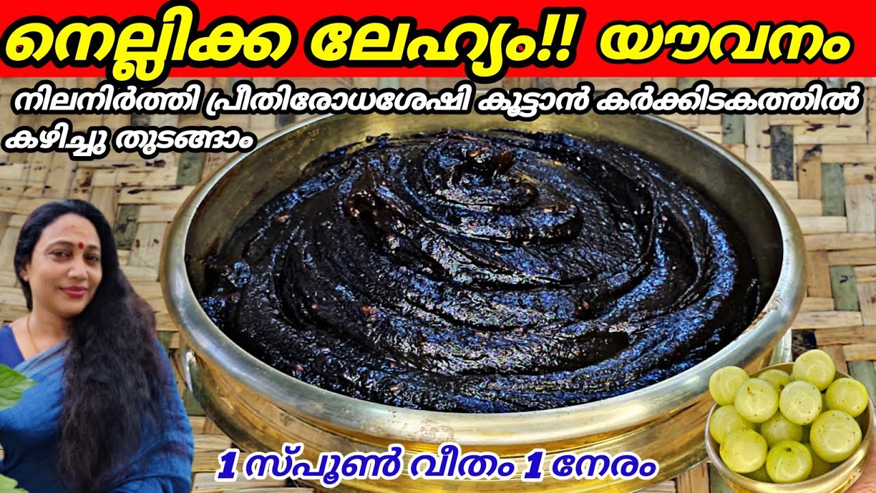 കുറഞ്ഞ ചേരുവയിൽ യാതൊരു മായവും കലർത്താതെ നെല്ലിക്ക ലേഹ്യം |Nellika Lehyam Recipe Malayalam | Amla
