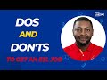 DOs and DONT&#39;s to get An ESL JOB.