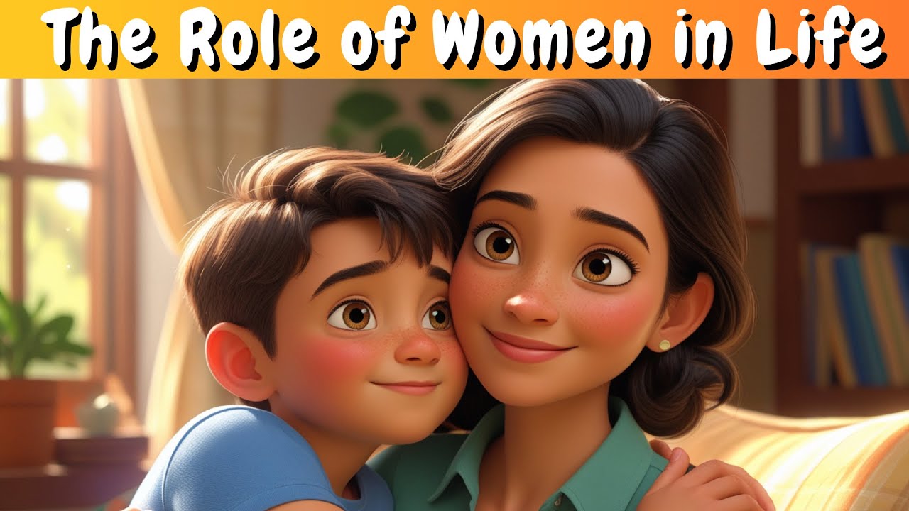 The role of women in life | Moral Story | English Moral Story # ...