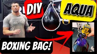 DIY- AQUA BAG PUNCHING BAG SET UP FOR YOUR HOME GYM!