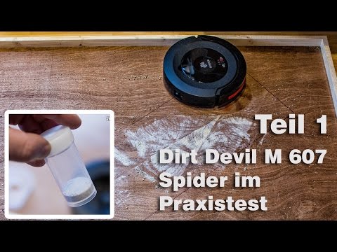 Teil 1-Saugroboter Dirt Devil M607 Spider Test