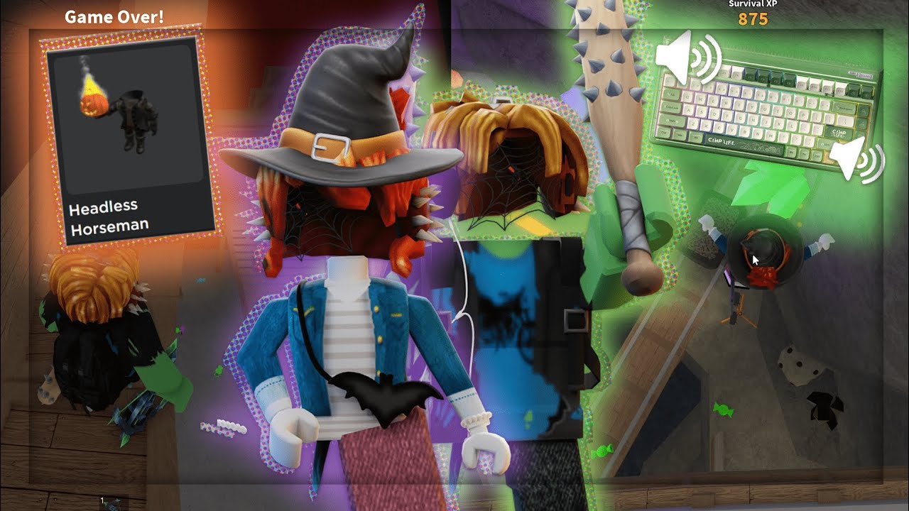 🎃 PLAYING MM2 as HALLOWEEN COSTUMED RICH BACONS + KEYBOARD ASMR *clicking* (Gameplay Video)