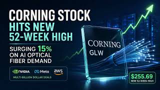 Corning Stock Hits New 52-Week High, Surging 15% on AI Optical Fiber Demand