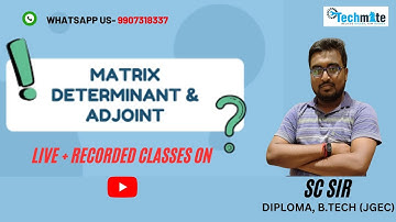 Lecture-16 II Engineering Mathematics II Important Problems On Rank Of Matrix II JELET-2023