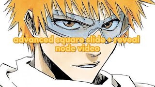 node video square slide reveal transition