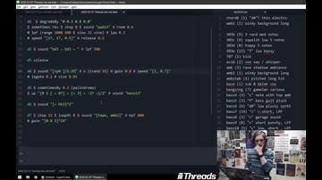 Live Code Techno & Rave set for Threads Radio