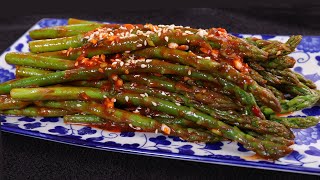 Asparagus side dish (Asparagusmuchim: 아스파라거스무침)