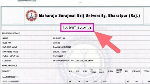Msbu Ba Result 2024 | BrijUniversity Ba,Bsc,Bcom,Bca Result 2024 || Msbu Result 2024 | Ba,Bsc Result