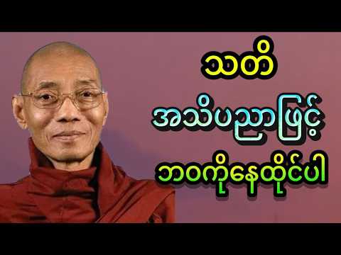 ဘဝမှာ အမှားမကင်းဘဲ အေးချမ်းချင်ရင် 💡 သတိ အသိပညာဖြင့် ဘဝကိုနေထိုင်ပါ - ပါချုပ်ဆရာတော်ကြီး