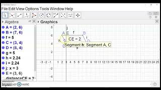 Area of a parallelogram using Geogebra