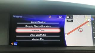 How to find Weather in a 17 Lexus screenshot 2