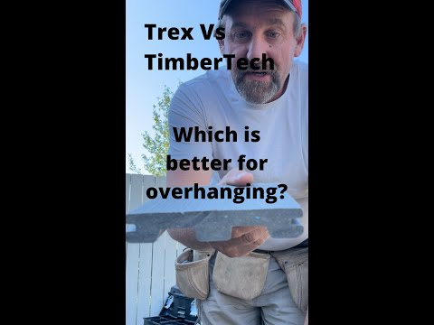 Trex vs TimberTech Composite Decking Overhang