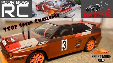 @poorboysrc Tamiya TT02 Speed Challenge 1st Pass & Smash
