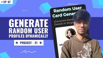 Random User Card Generator in JavaScript | Project-21 | EP-97