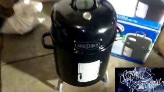$9 Kingsford Delux Charcoal Water Smoker/Grill Review