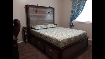A Homemade Platform Bed part 5: End Table and Final Assembly