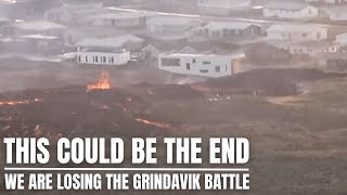 Grindavik HIt With Lava - Irreparable Damage and Sadness - Terrible Scenario image
