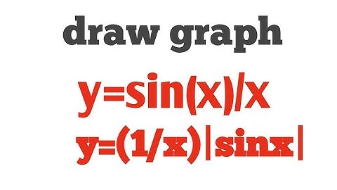 How to draw a graph of function y=|sinx|/x and y=sinx/x || graph lecture || Fizy Easy ||