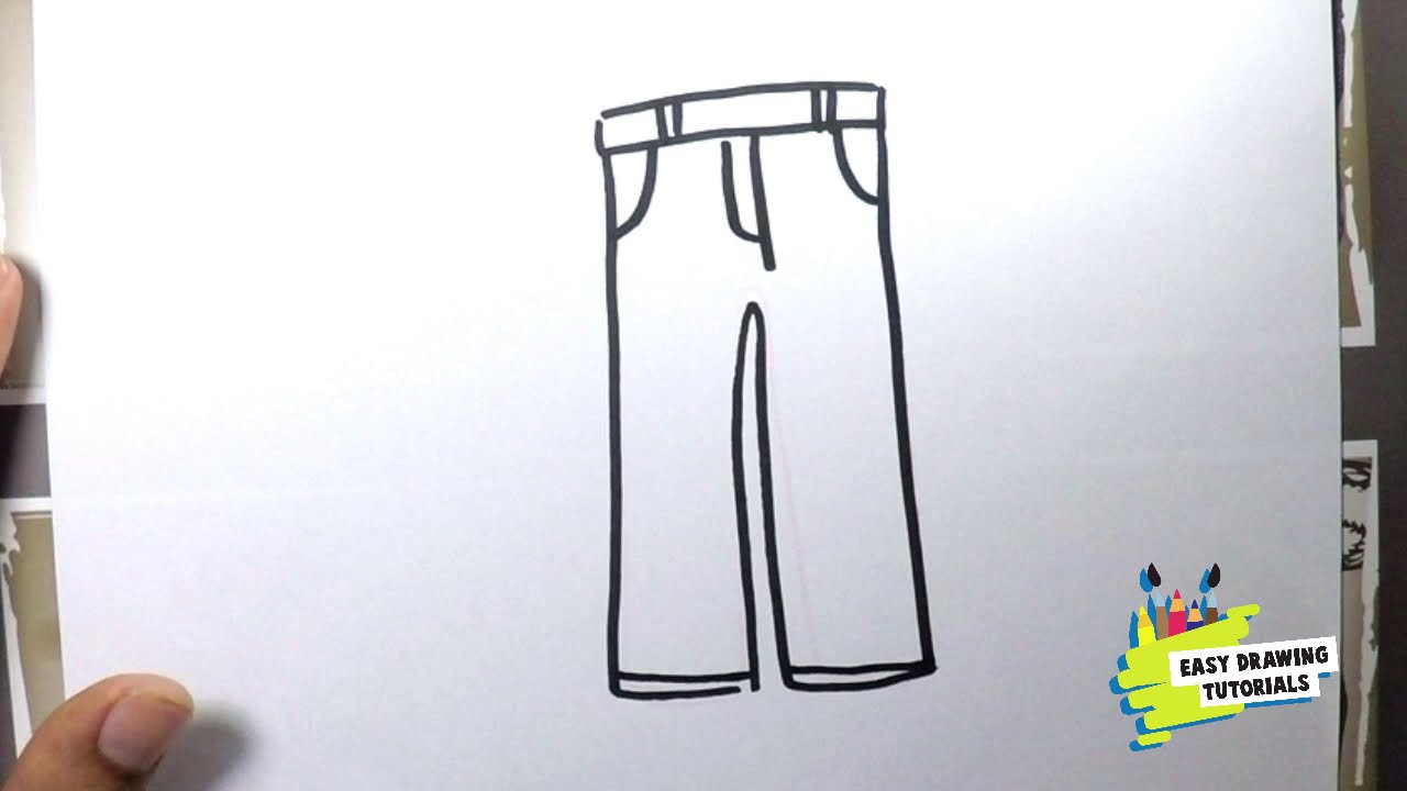 How to Draw Pants - YouTube