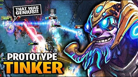 Tinker PROTOTYPE WAR MACHINE with a Rampage!!! Dota 2 7.28c Tinker Gameplay.