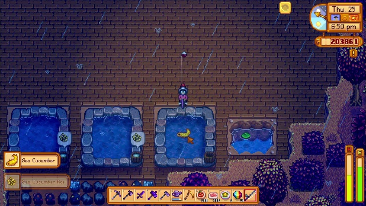 Stardew Valley How to save time getting fish out of Fish Pond tips YouTube