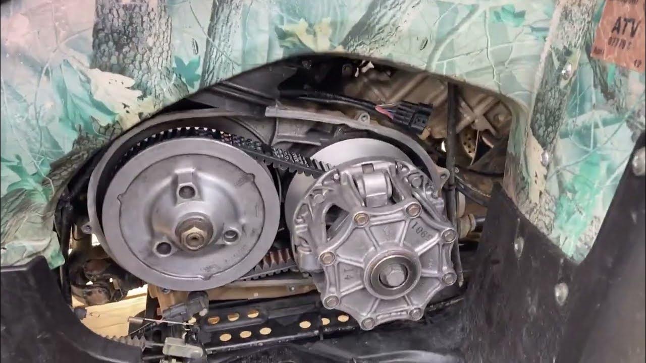 Kawasaki Brute Force & Prairie 650 700 750 How to adjust Belt