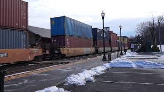 CSX Q216 Mid train DPU at Gaithersburg 2/23/2021