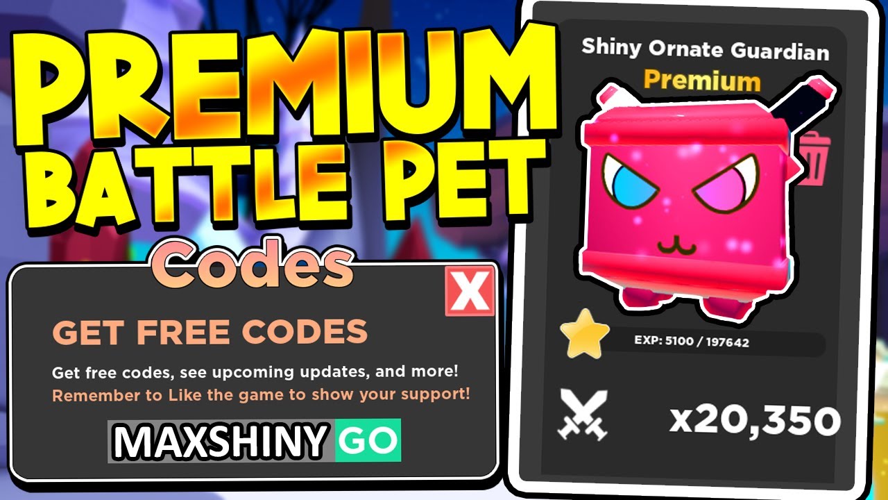 Secret SHINY PREMIUM Pet Codes In Pet Battle Simulator Instant Best Player Roblox YouTube