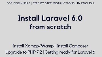 Install Laravel 6.0 in Windows from scratch | Install Xampp | Install Composer | Run Laravel 6.0.0