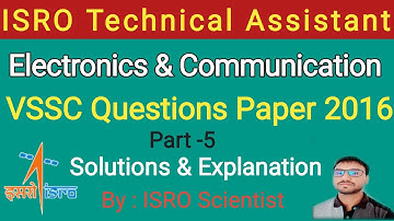 isro technical assistant electronics | Exam Preparation | VSSC Previous Year Questions | Part 5
