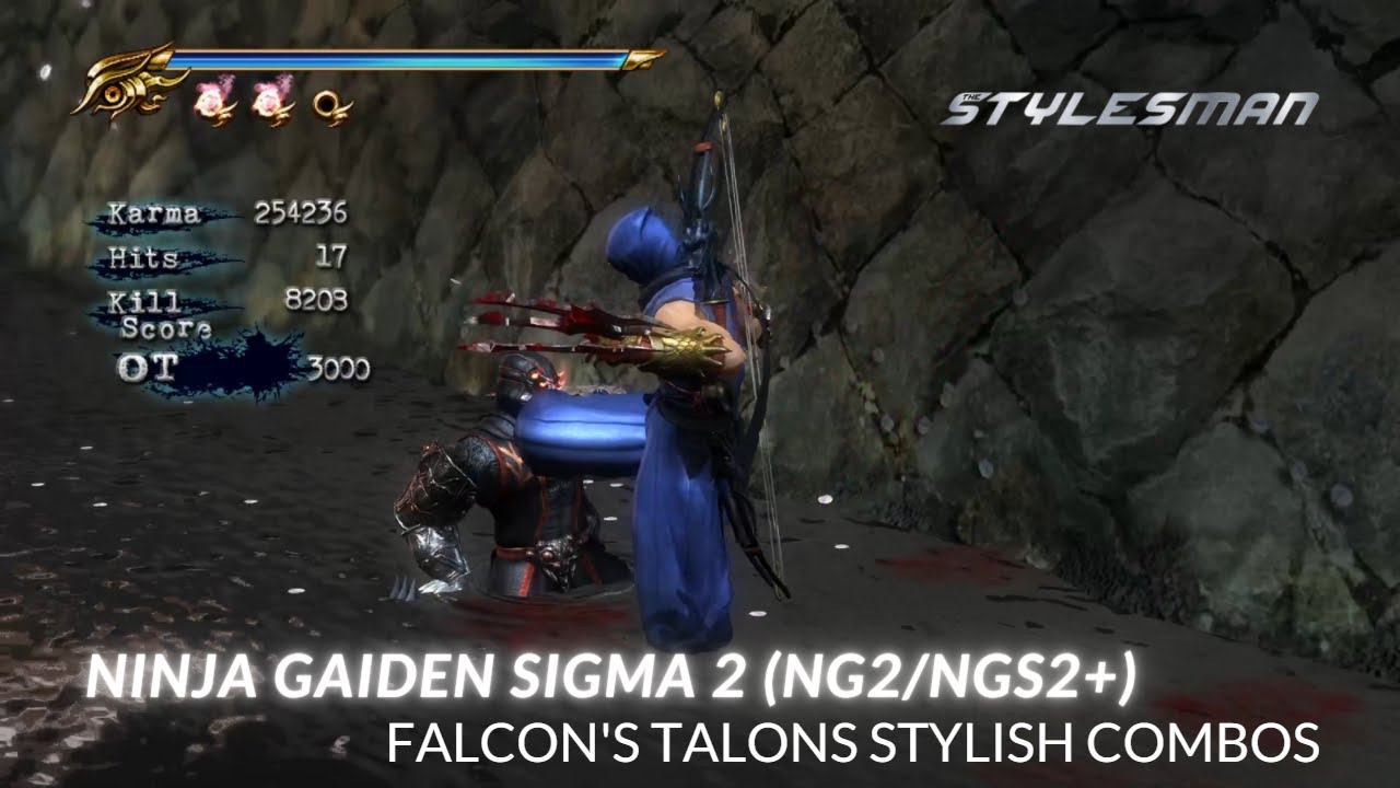 Ninja Gaiden Sigma 2 (NG2/NGS2+) - Falcon's Talons Stylish Combos