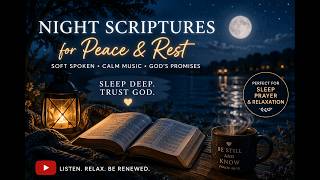 Sleep in God’s Peace 🌙 Night Scriptures + Soft Spoken Bible Verses (Relaxing Music)